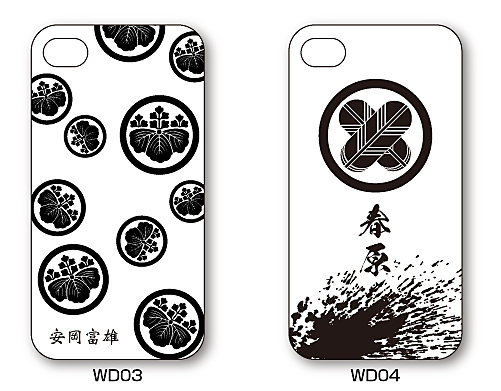 家紋入りiPhoneケース(WOOD)デザイン3