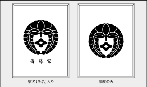 紋アクリルスタンド(質朴)しつぼく名入れ説2