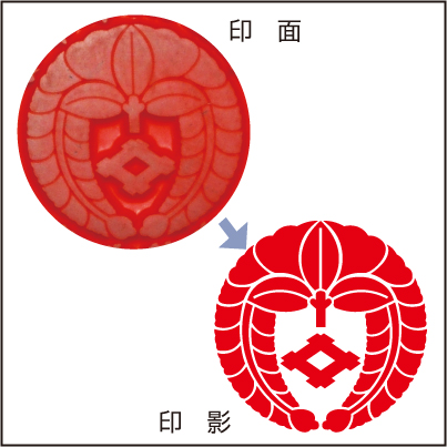 家紋印鑑　陰影